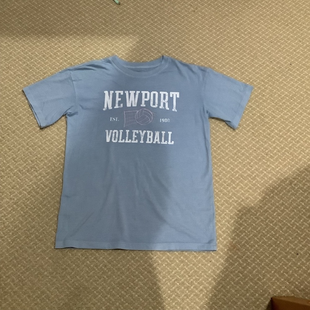 Newport Kids Light Blue Volleyball Tee